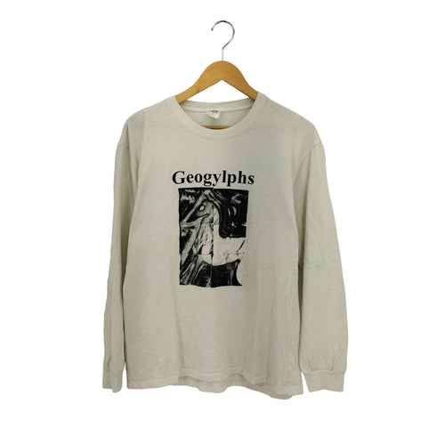 ヴァイナルアーカイブ VAINL ARCHIVE Arran Gregory Geoglyphs LS Tee アレングレゴリー グラフィックデザイン 両面プリント クルーネック長袖Tシャツ カットソー メンズ  M